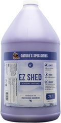 Gallon jug of concentrated deshedding dog conditioner