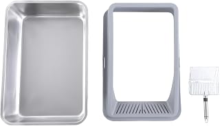 Stainless Steel Cat Litter Tray, Spacious and Elevated