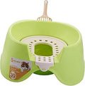 2-Piece Open-Top Cat Litter Tray Set, High-Sided PP Litter Box for Indoor Cats and Kittens, Green