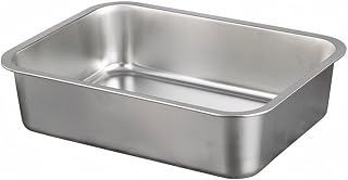 Heavy-Duty Stainless Steel Non-Slip Pet Tray, 60x40x15cm