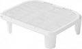 Litter Catcher Mat with Grate Surface and Collection Layer, White, 15CM