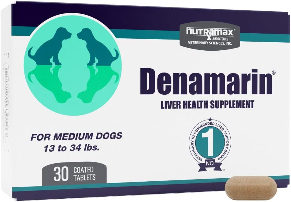 Two boxes of SAMe and silybin coated liver supplement tablets for large dogs – view 2