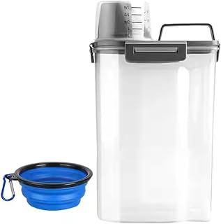Small Pet Food Storage Container with Airtight Seal and Pour Spout, AH21379
