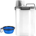 Small Pet Food Storage Container with Airtight Seal and Pour Spout, Gray AI70844
