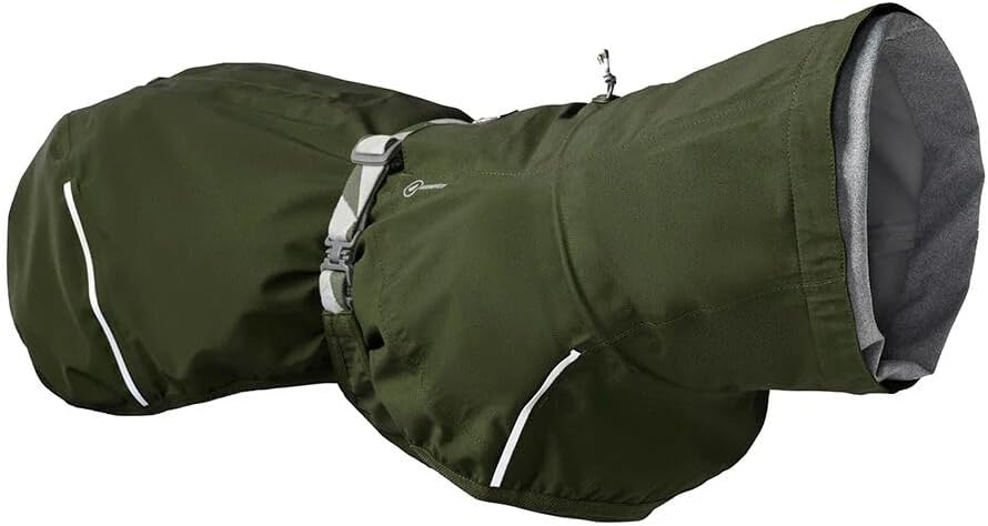 Blackberry colored all-weather dog coat in 24 inch size – view 2