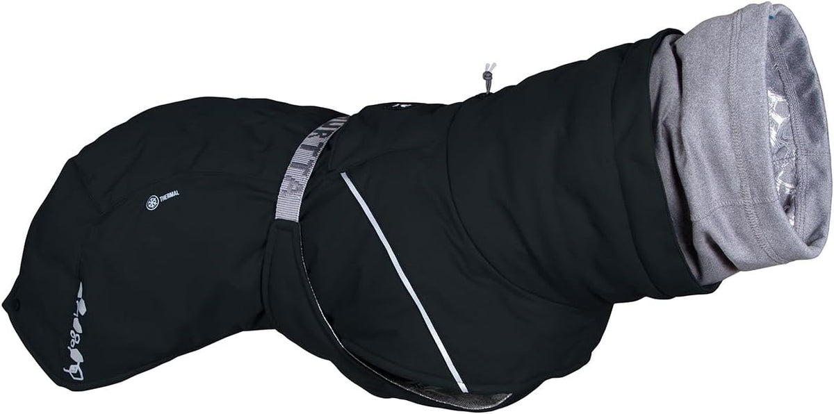 Eggplant purple winter dog coat, 20 inch size – view 4