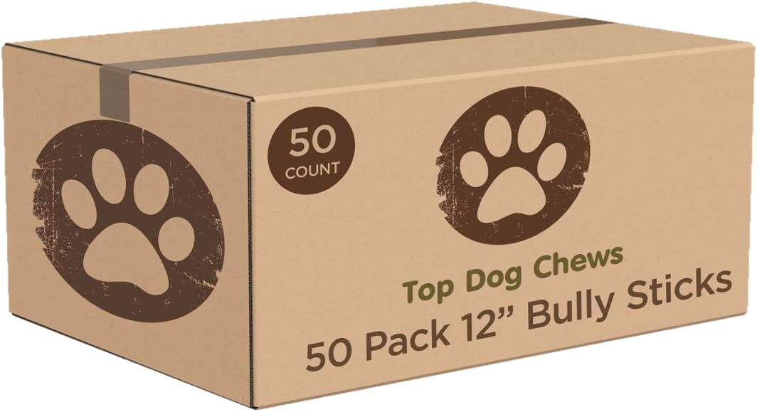 Bundle of 12 inch beef bully sticks for dogs