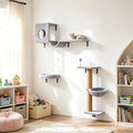 Wall-Mounted Cat Tree, 3-in-1 Cat Wall Shelves