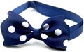 Adjustable Dot Pattern Ribbon Bow Tie Collar for Cats and Dogs