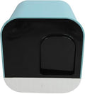 Enclosed Cat Litter Box with Dual Entry and Drawer, Blue