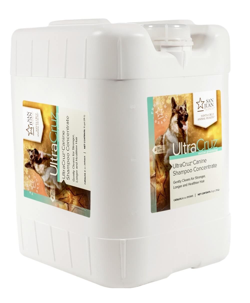 5 gallon pail of concentrated dog shampoo with sage and lavender