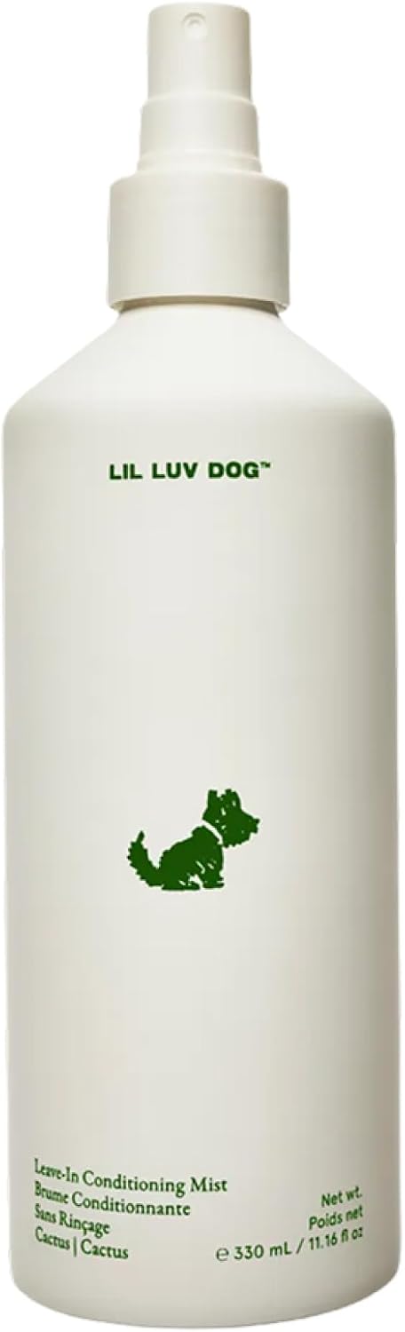 11.8 fl oz bottle of cactus flower leave-in detangling mist for dogs