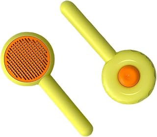 Self-Cleaning Pet Hair Remover Grooming Comb for Cats and Dogs
