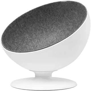 360-Degree Rotating Chair-Shaped Cat Bed with Fiber Lining