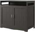Large Wooden Cat Litter Box Enclosure Cabinet with 2 Doors
