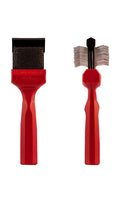 Small red firm mat removal brush for dogs and cats