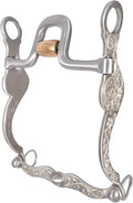 2 inch flat roller western horse bit with 7-1/4 inch shank