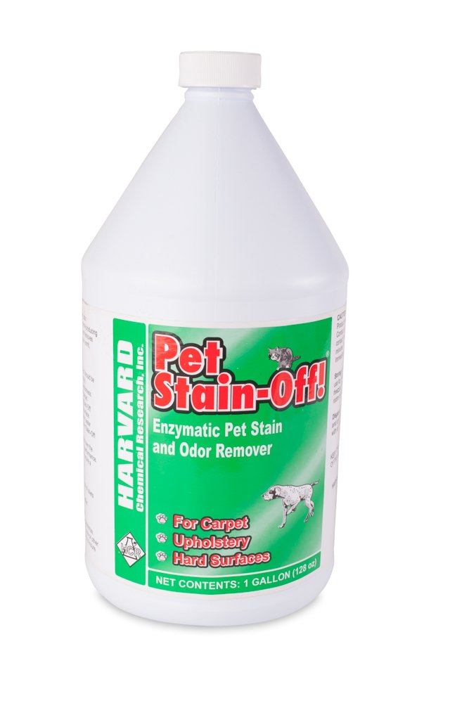 Case of four gallon bottles of enzymatic pet stain remover