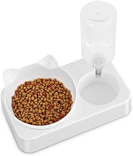 Automatic Pet Water Dispenser and Feeder Bowl for Dogs, Cats and Puppies