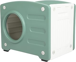 Weatherproof Outdoor Cat Shelter for Small Pets, Green