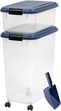 Pet Food Storage Combo with Scoop, Navy CV30579