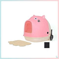 Fully Enclosed Cat Litter Box, Large, Easy to Clean, Black, Style D