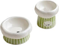 Elevated Ceramic Cat Bowl Stand, Non-Slip