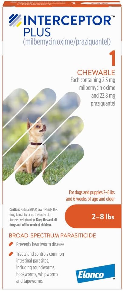 Box of monthly chewable tablets for dogs 8.1 to 25 lbs – view 3