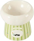 Elevated Ceramic Cat Bowl with Non-Slip Stand