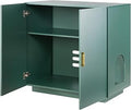 Cat Litter Box Enclosure, 31.5 Inch Wooden Hidden Cabinet with Double Doors and Ventilated Holes