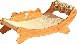 Woven Slanted Cat Scratching Lounge with Scratch Ball