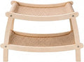 Two-Tier Wooden Cat Scratching Frame with Jute Mats, Stable, Space-Saving, for Large Cats, Large