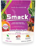 Bag of dehydrated raw pork dog food