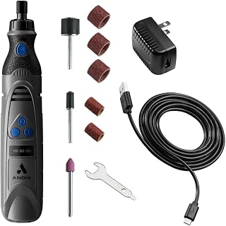 Cordless 6-Speed Pet Nail Grinder for Dogs and Cats, Quiet Power