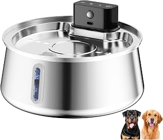 Stainless Steel Automatic Water Dispenser for Small Pets, Cats and Dogs