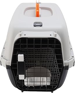 Plastic Pet Carrier for Safe Travel, Black
