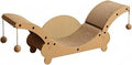 Double Cat Scratcher Lounge with Corrugated Paper Surface and Cradle Shape