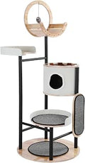 66-Inch Multi-Level Cat Tower with Scratching Post for Indoor Cats