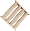 Wooden Litter Tracking Mat with Sisal Rope Posts, 40 cm Frame, 33 cm 6 mm Rope