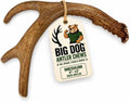 Three medium whole deer antler dog chews with two and three points – view 2