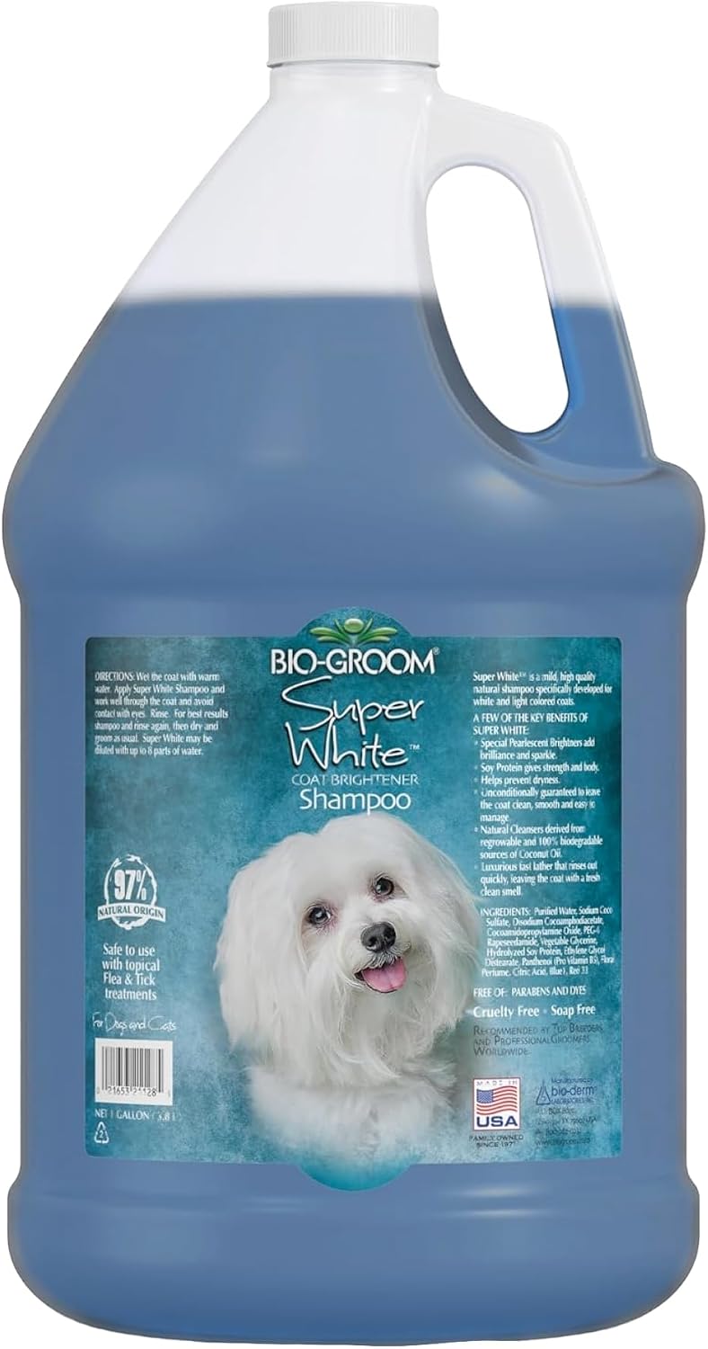 5-gallon container of whitening coat brightener dog shampoo – view 6
