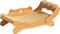 Non-Shedding Cat Scratcher Lounge Bed, Stretched Design, with Ball