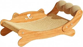 Non-Shedding Cat Scratcher Lounge Bed, Stretched Design, with Ball