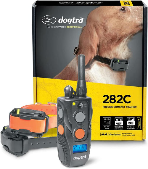 Remote dog training collar with LCD transmitter, 1/2 mile range – view 2