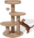 Purple 40 inch multi-level cat tree with scratching post – view 7