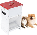Two powder-coated steel gravity dog feeders, 25 pound capacity – view 3