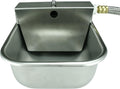 Stainless steel automatic outdoor dog waterer bowl