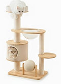 Cat Tree Tower with Reversible Pad and Private Hideaway