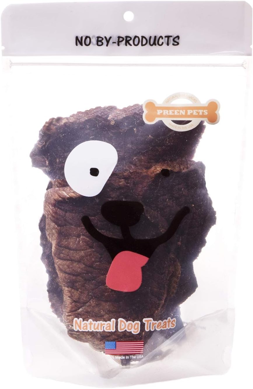 Bag of thin-cut sirloin beef jerky dog treats