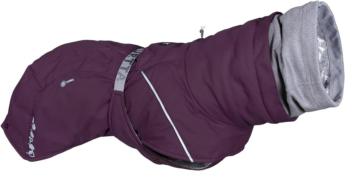 Cinnamon orange small winter dog coat, 10 inch size – view 3